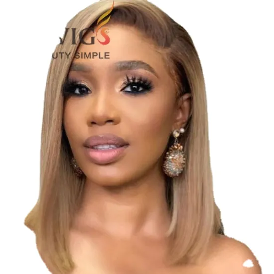 Joywigs 14-inch 180% Density Ombre Blonde HD Lace Front Wig with 13*4 Lace Frontal - Human Hair Wig