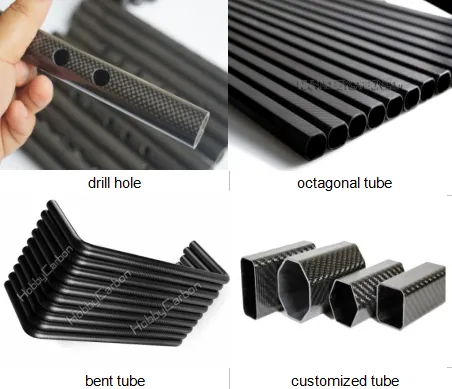 Premium Carbon Fiber Square Tube 25mm