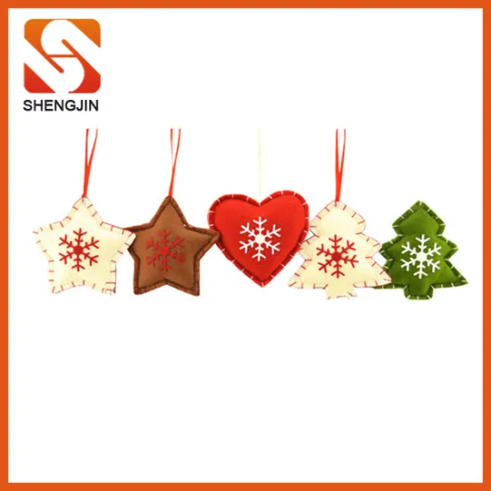 SJ-L6123 Yiwu Felt Christmas ornaments tree hanging decoration