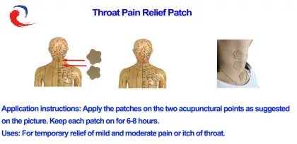 Throat pain relief patch(for itchy throat)
