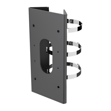 الفولاذ المقاوم للصدأ DS-1475ZJ-SUS (أسود) HIK القطب العمودي