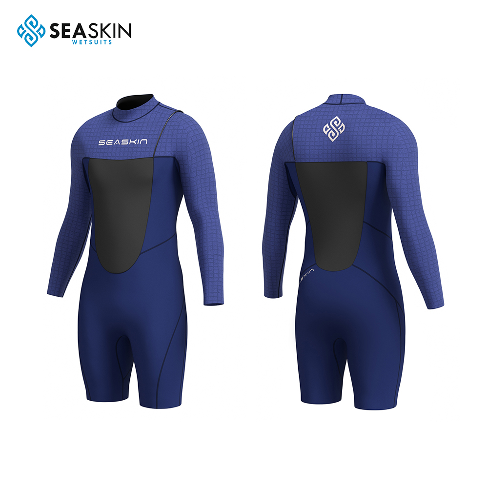 सीस्किन मेन्स जिपरलेस लंबी आस्तीन वसंत wetsuits