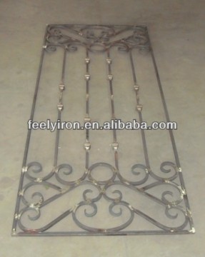 Wrought iron insert for door