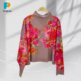 Comfortable Reactive Print Pullover