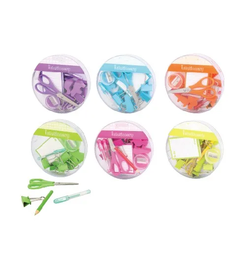 Stationery set with highlighters