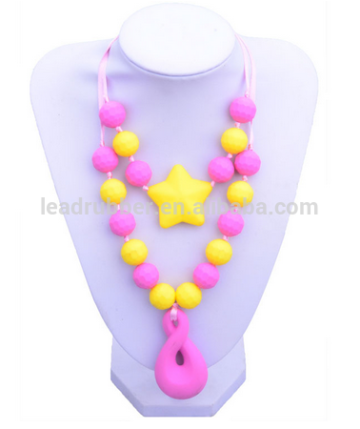 Factory price BPA Free Fashion silicone teething beads for jewelry