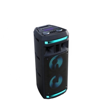 BT USB High Quality Dual 6.5 Inch Wireless Portable Party Speaker with Handle for Karaoke
