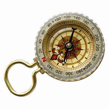 Brass Compass with Hook