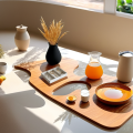 Moderne minimalistische ovale Betonschmuckschale