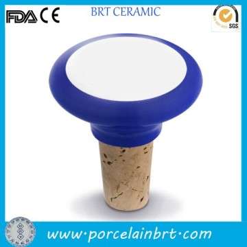 Customized design printed ceramic Bottle Stopper