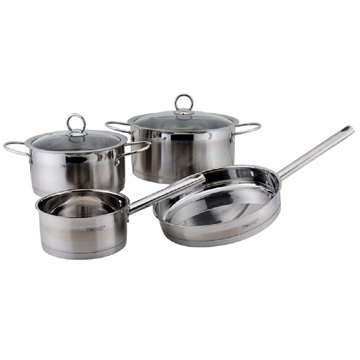 TP1442 Vertical 6Pcs Stainless Steel Cookware