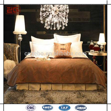New Luxury Design Plain White Wholesale Hotel Bed Room Set