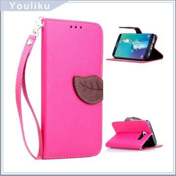 Classic Leaves Leather Flip Phone Case Cover For Samsung s6,Wallet Style Leather Case Cover For Lenovo Phab Plus