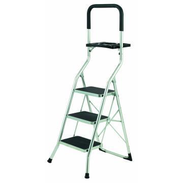 step ladder with tool tray