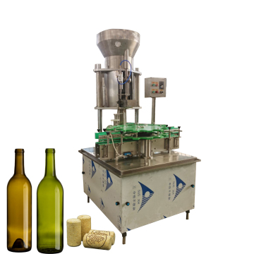 Full Automatic Wine Cork Stoppers and Capping Machine for Bottles