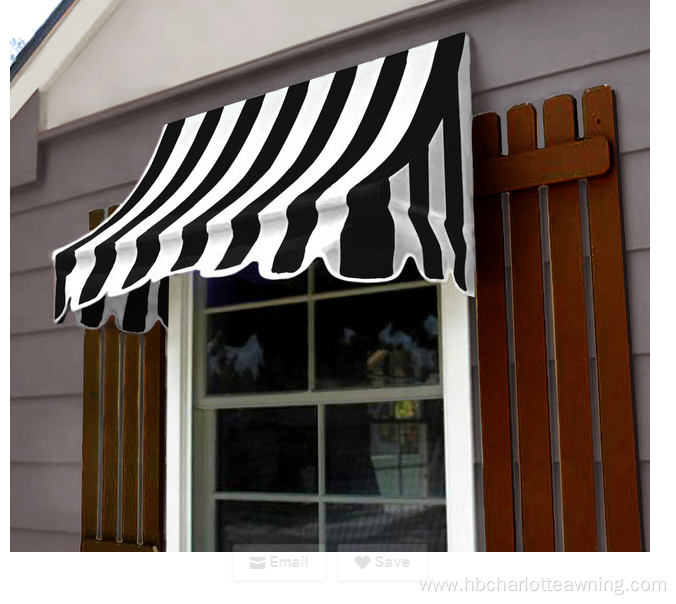 Decorative canopy retractable awnings