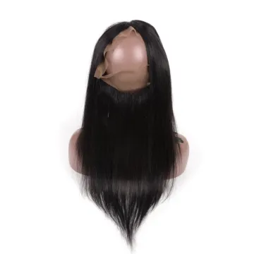 Hot Sale 360 Lace Frontal closure Pre Plucked With Baby Hair Chinese Straight Human Hair Closure Remy Hair Lace Front Closure