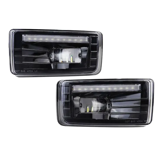 LED Fog Light DRL Front Bumper Lamps Fit for Chevy Silverado 1500/2500/3500 HD, Tahoe, Cadillac Escalade