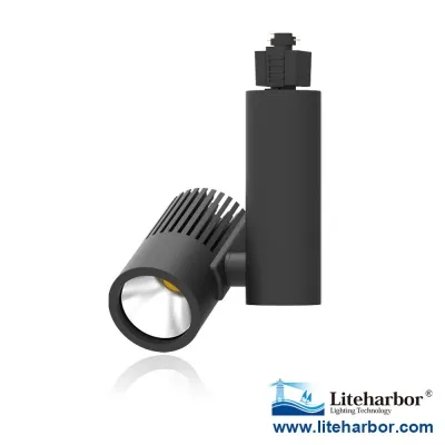 2550 Lumen Black COB LED Rail Track Lighting