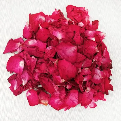 Dried Rose Petals for Bath - Fragrant Rose Petals for Women's Beauty and Spa