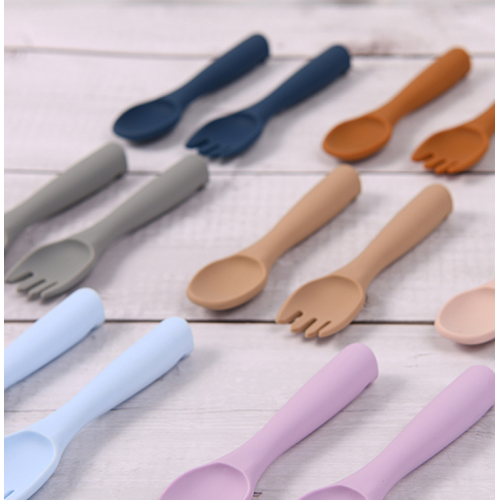 Utensili da forcella da cucciolo di silicone da 2 pezzi all&#39;ingrosso personalizzati