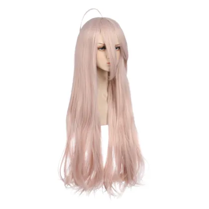 90cm Light Pink Synthetic Wig - Iruma Miu Cosplay Wig for Danganronpa: Trigger Happy Havoc