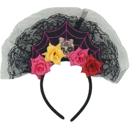 2023 New Design Mexican Flower Headband for Day of the Dead and Halloween