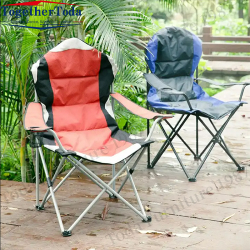 Outdoor camping Oxford cloth recliner camping chair