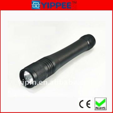 Head spin switch waterproof high power led flashlight torch