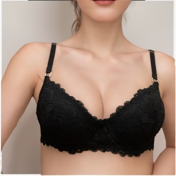 Wholesale High Quality Ladies Push-up Lace Bra Knitted Fabric with Nylon and Spandex for Extreme Sports