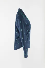 Long sleeve button sleep wear