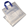 PE shopping bag with soft loop handle