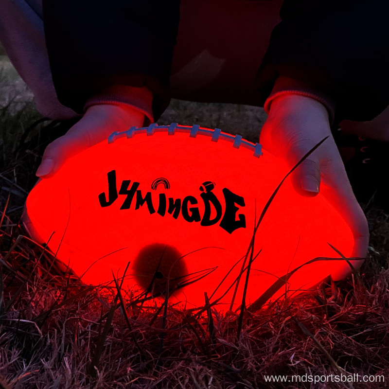 Glow in the dark LED football ball