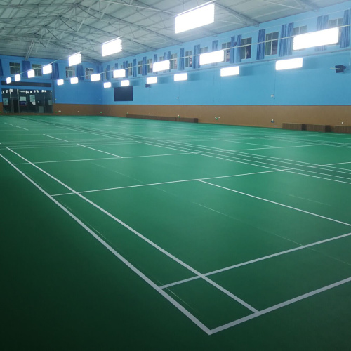 Pisos esportivos de PVC para quadras de badminton