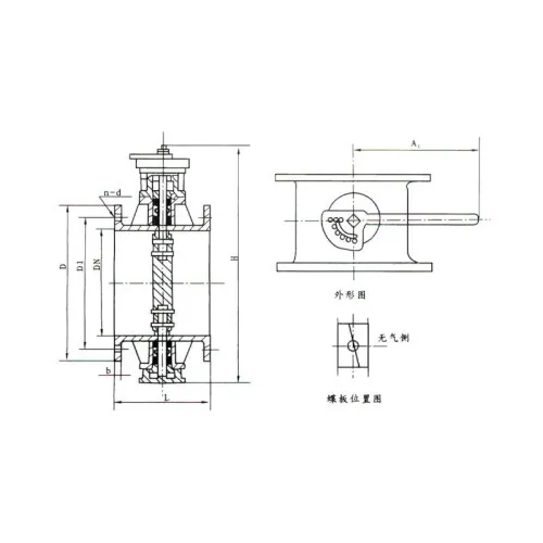 electric swash plate dust gas butterfly valve
