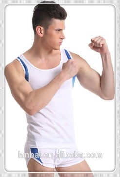 2015 Hot sale summer ultra-thin men polyester breathable sports vest shirt sports shorts