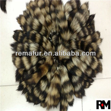 2014 Hot selling 100% genuine Raccoon Tail Fur for clothes accessories