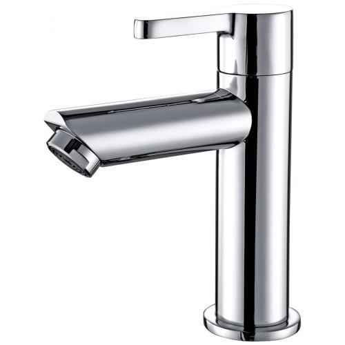 Single Cold Basin Taps Single Cold Deck Moun Chrome Bathroom Vanity Faucet Factory