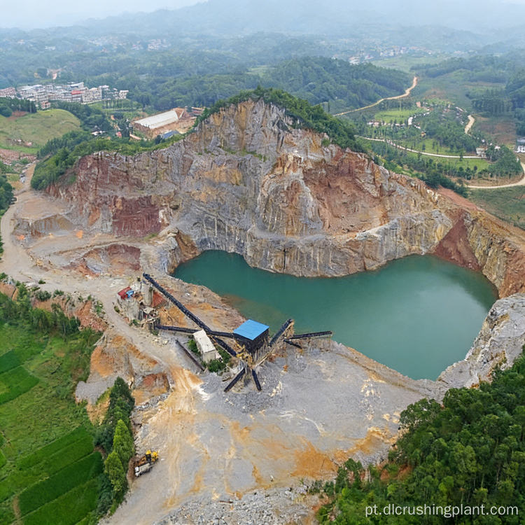Dolomite de 500 TPH que esmaga a linha de produção uma etapa que forma a planta agregada a rendimento elevado do triturador de martelo pesado