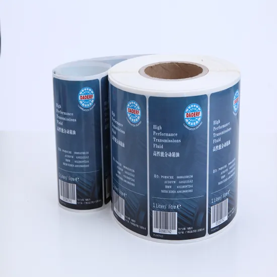 Waterproof PE Matte Gold Foil Customized Label