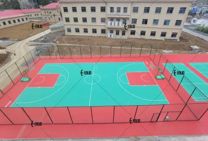 Interlocking sports floor for Multi-Sport Game Courts
