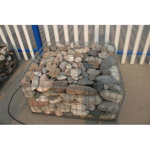 Boîte de gabion mural en treillis métallique hexagonale