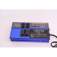 محول طاقة السيارة 12 فولت/24 فولت إلى 220 فولت مع شحن سريع QC3.0