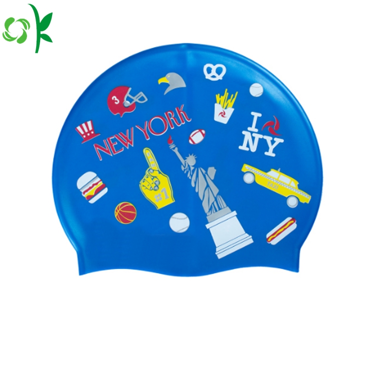 Hot Selling Waterproof Silicone Swim Cap for Swimming