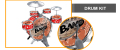 Alta calidad plástico embroma el juguete Musical tambor Jazz