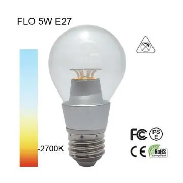 2300K 5W  Led COB bulb 420lm