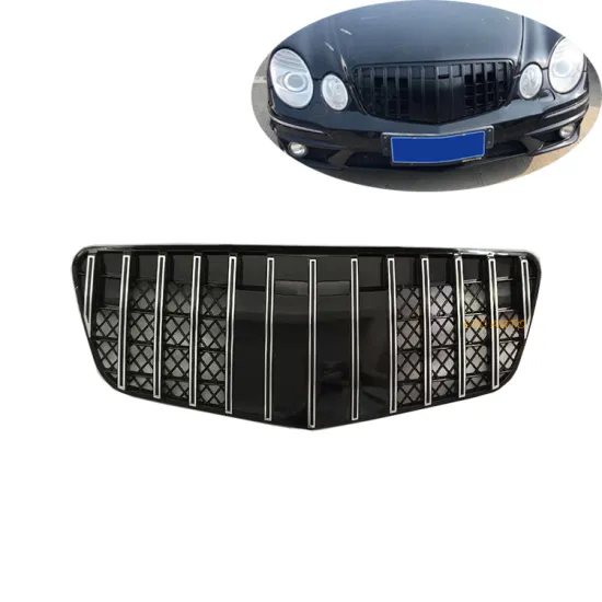 Black ABS Material GT Grille for Mercedes-Benz W211 Bumper 2006-2008