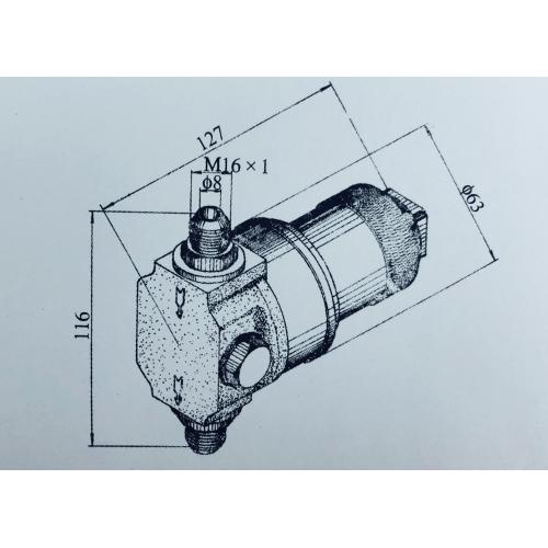 Filter oli hidrolik magnetik YL-35 untuk pesawat