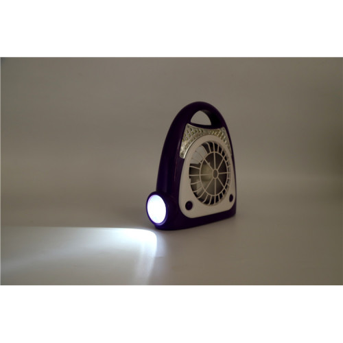 Rechargeable Desk Fan with Emergency Light