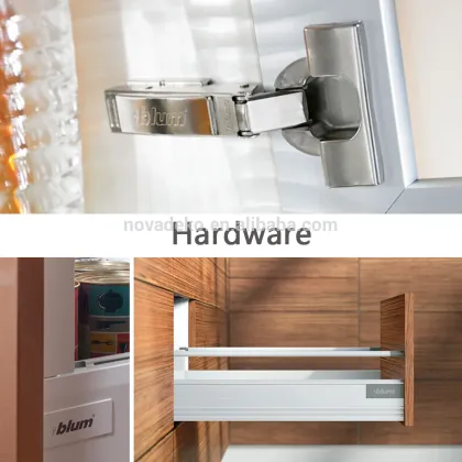 Modern design Europe style lacquer matte color kitchen cabinet with Blum accessories